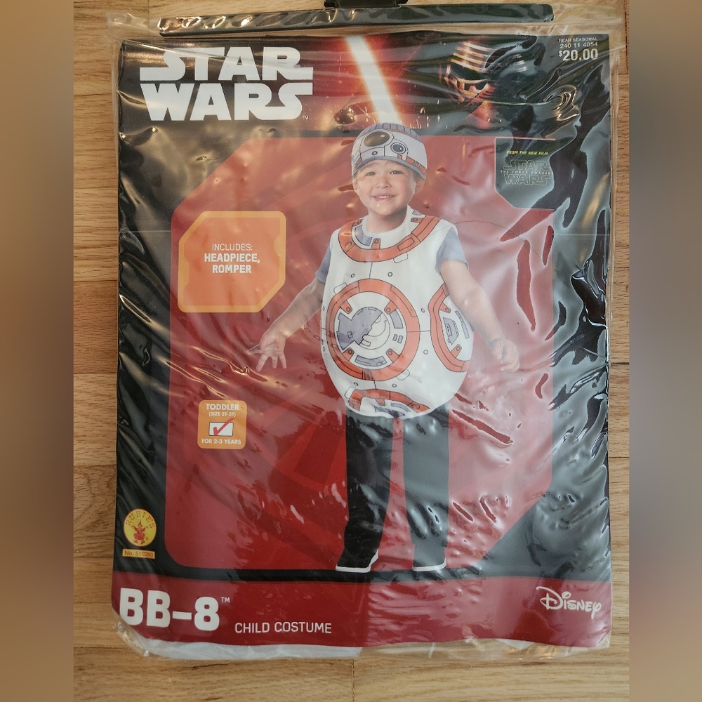 NWT Star Wars BB-8 Toddler Costume